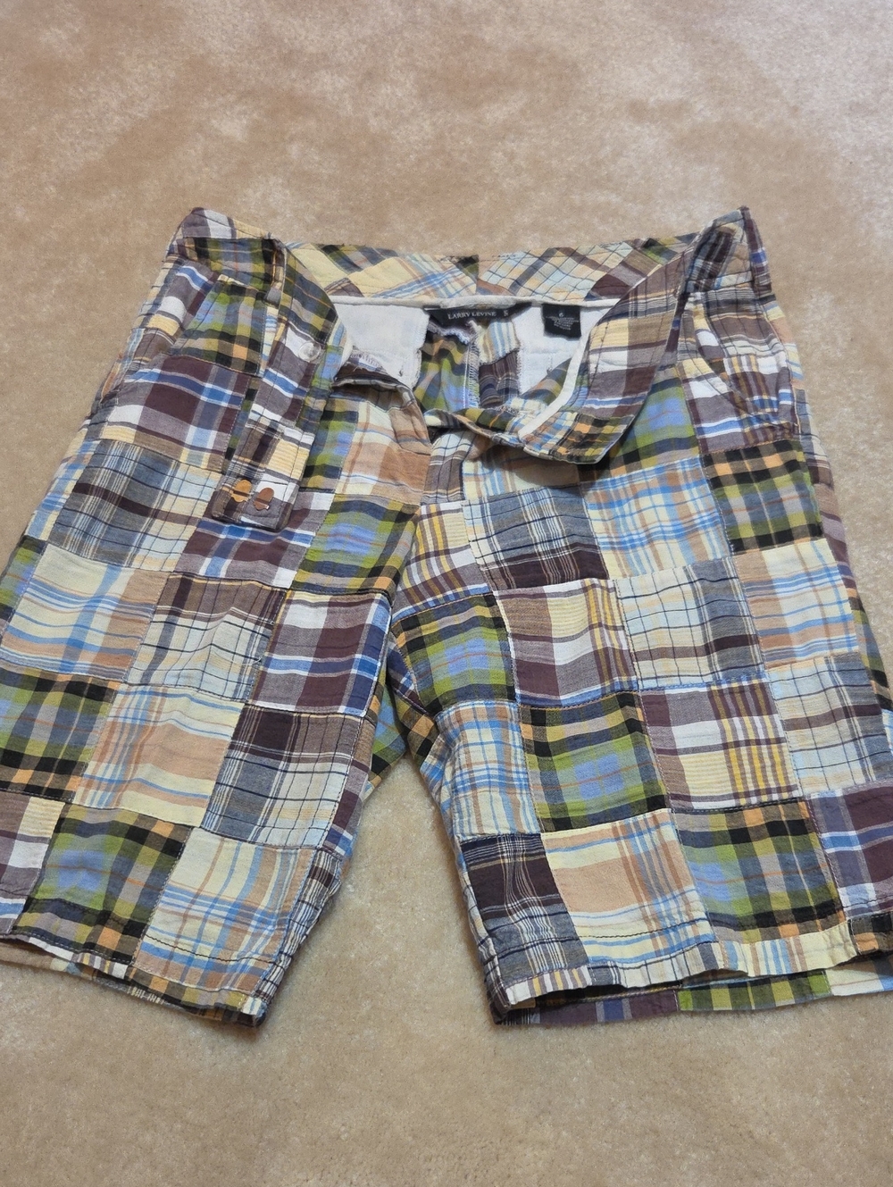 Patchwork Bermuda Shorts